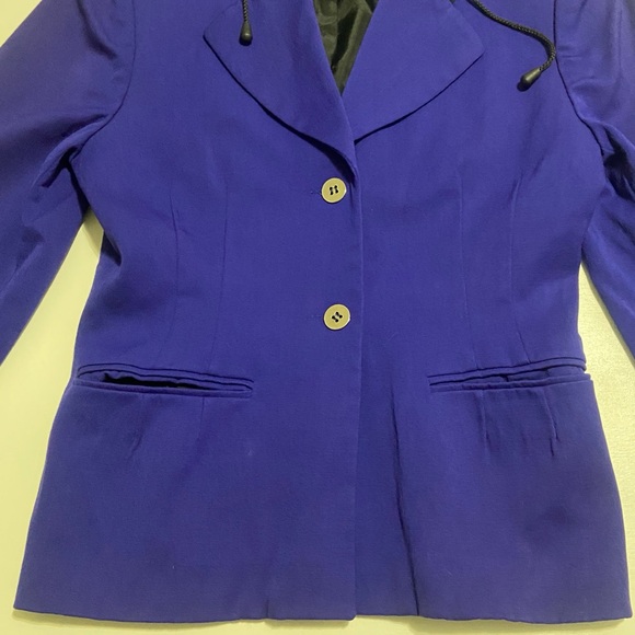 Teenflo Paris Royal Blue Hooded Blazer - Picture 3 of 11